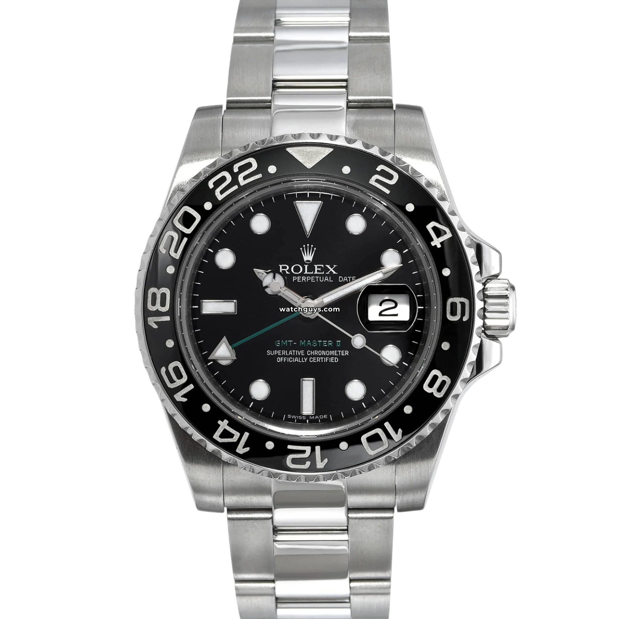 Rolex GMT Master II 116710LN Black Stainless Steel Men's Watch - Luxury Automatic Timepiece for Travelers & Business Professionals