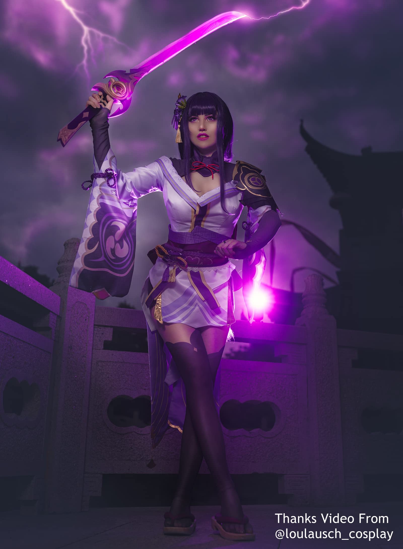 Raiden Shogun Cosplay Costume - Genshin Impact Baal Outfit for Halloween, Anime Conventions & Cosplay Events | Premium Quality Official Character Replica