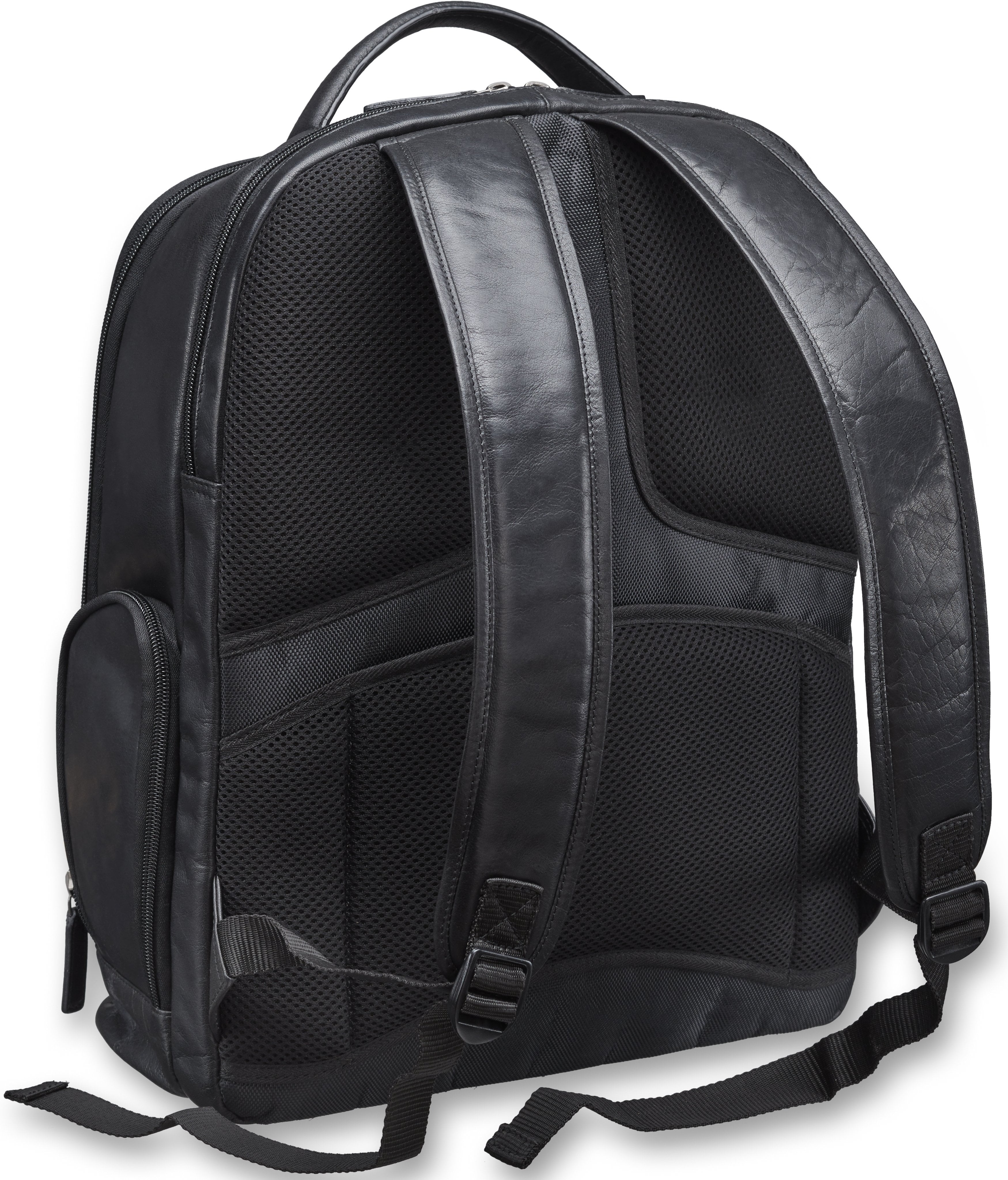 Mancini BUFFALO 15.6 Inch Laptop Backpack - Waterproof & Anti-Theft Travel Backpack for Men & Women - Perfect for Work, School, College & Business Trips