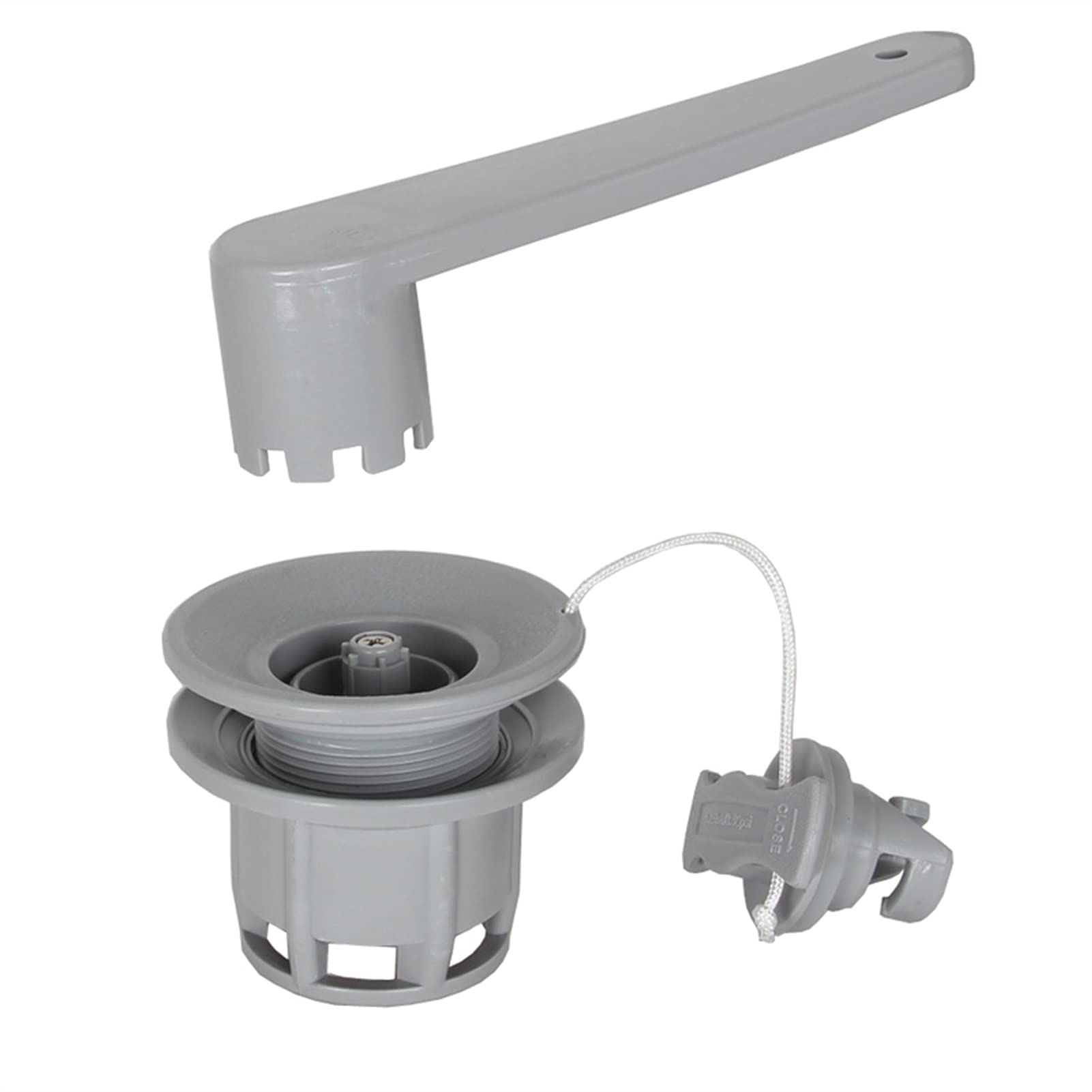 8 Section PVC Inflatable Kayak Air Valve Screw - Boston Valve Replacement for Fishing Boats, Rubber Rafts & Inflatable Watercraft - Secure Air Lock System with Valve Spanner (Ideal for Kayaking, Fishing & Water Sports Accessories)