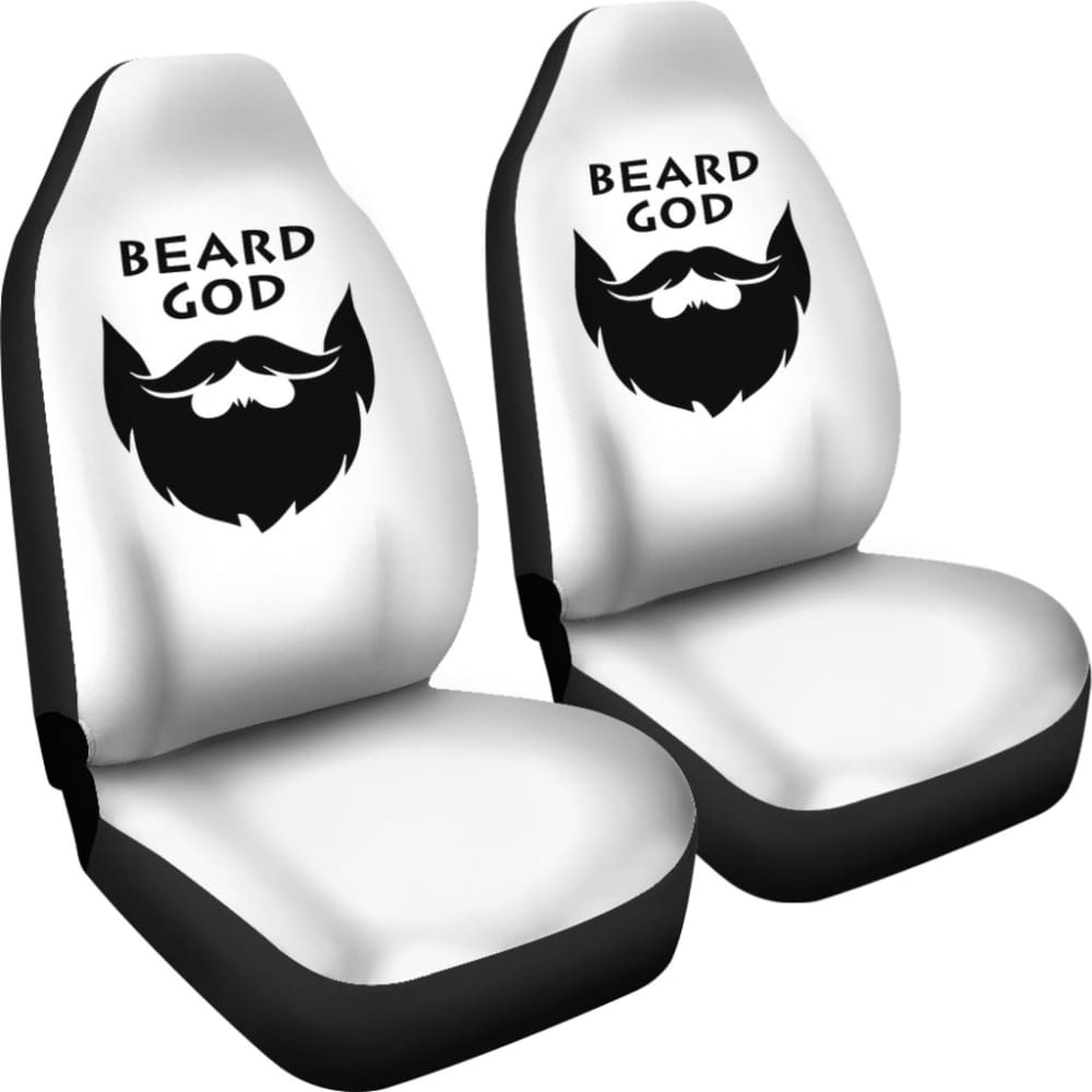 Premium God Beard Car Seat Covers - Universal Fit for Cars, Trucks & SUVs - Perfect Gift for Men & Auto Enthusiasts - Ideal for Road Trips, Commuting & Vehicle Protection