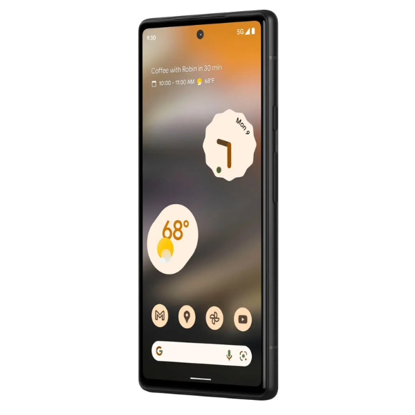 Google Pixel 6a Unlocked Smartphone - 128GB Storage, Charcoal Black | Fast 5G Connectivity, Advanced Camera System | Perfect for Travel Photography & Business Use