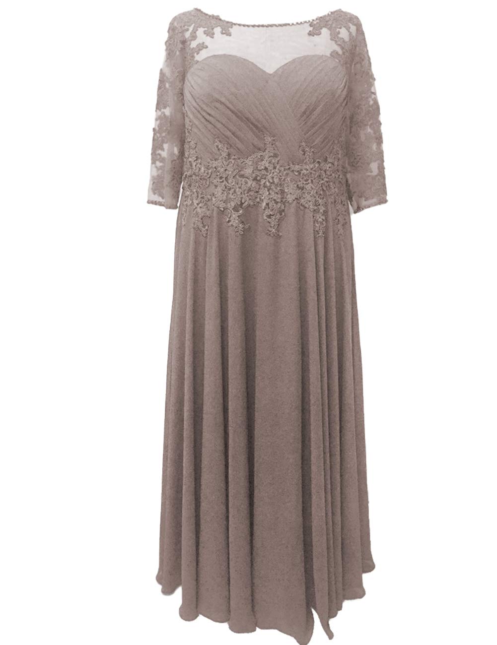 Elegant Plus Size Mother of The Bride Dresses with Sleeves - Formal Evening Gown for Wedding Guest - Perfect for Weddings, Galas & Special Occasions
