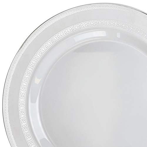 G. Lace in White & Silver