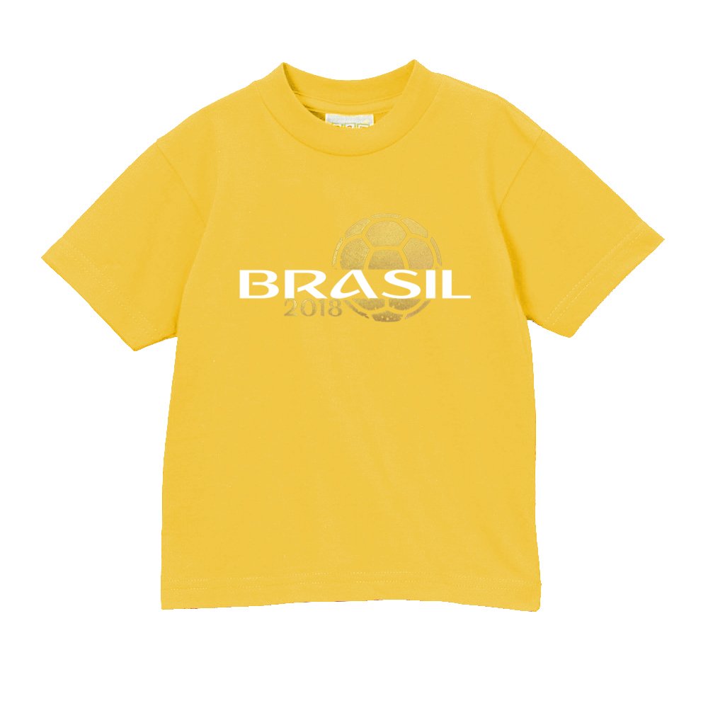 Pam GM Brasil Boys Soccer T-Shirt - 2018 World Cup Jersey - Comfortable Football Shirt for Kids - Perfect for Games, Training & Fan Support