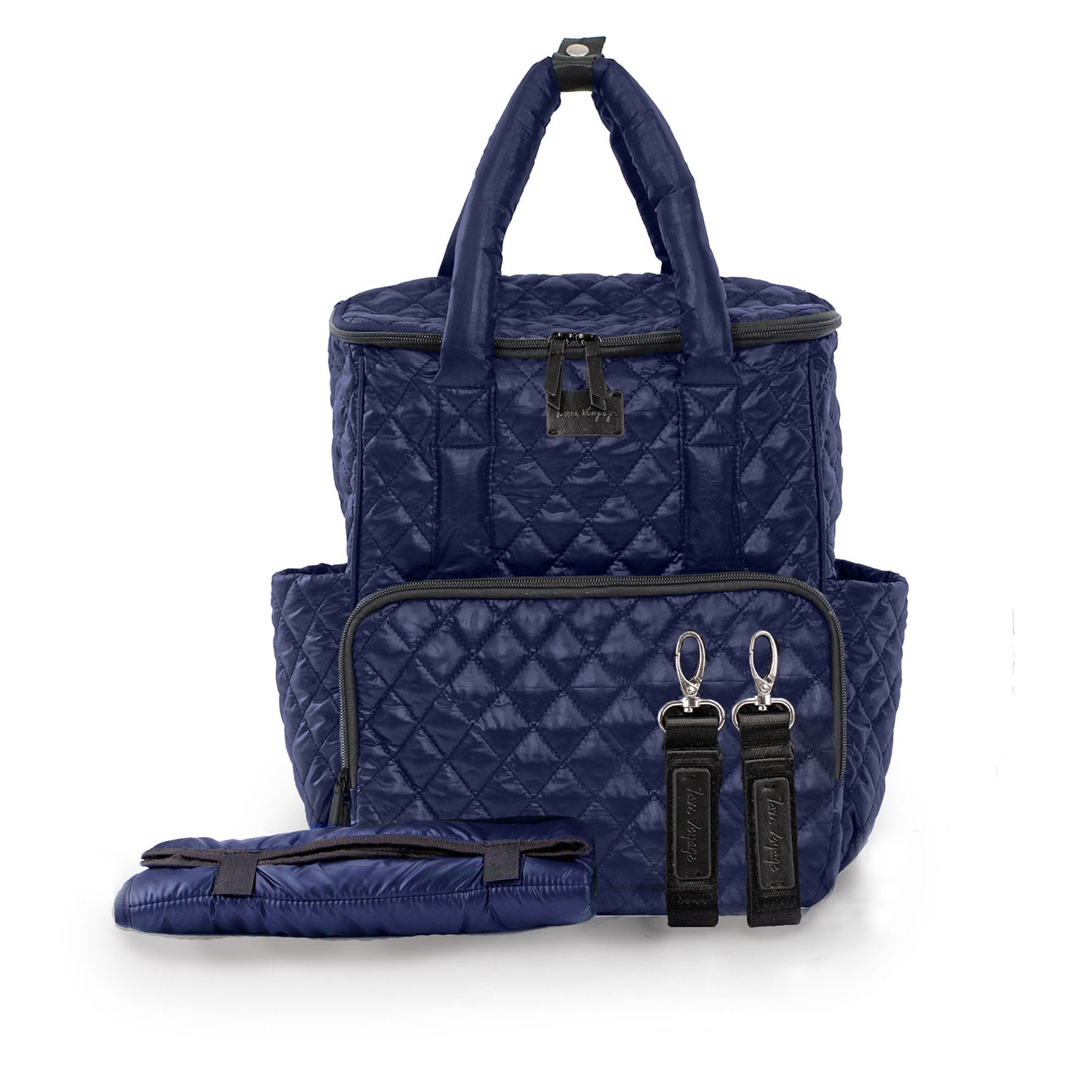 7 AM Quilted London Diaper Backpack - Stylish & Spacious Baby Bag for Moms - Perfect for Travel, Daycare & Everyday Use