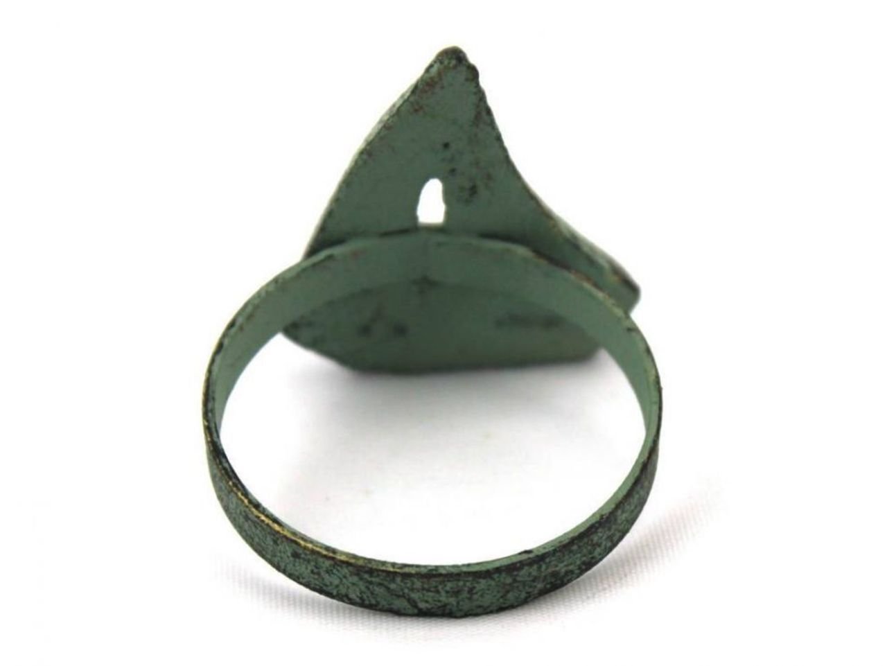 Hampton Nautical 2 Inch Bronze Cast Iron Sailboat Napkin Ring - Antique Nautical Decor for Dining Table, Wedding, and Beach House Decorations