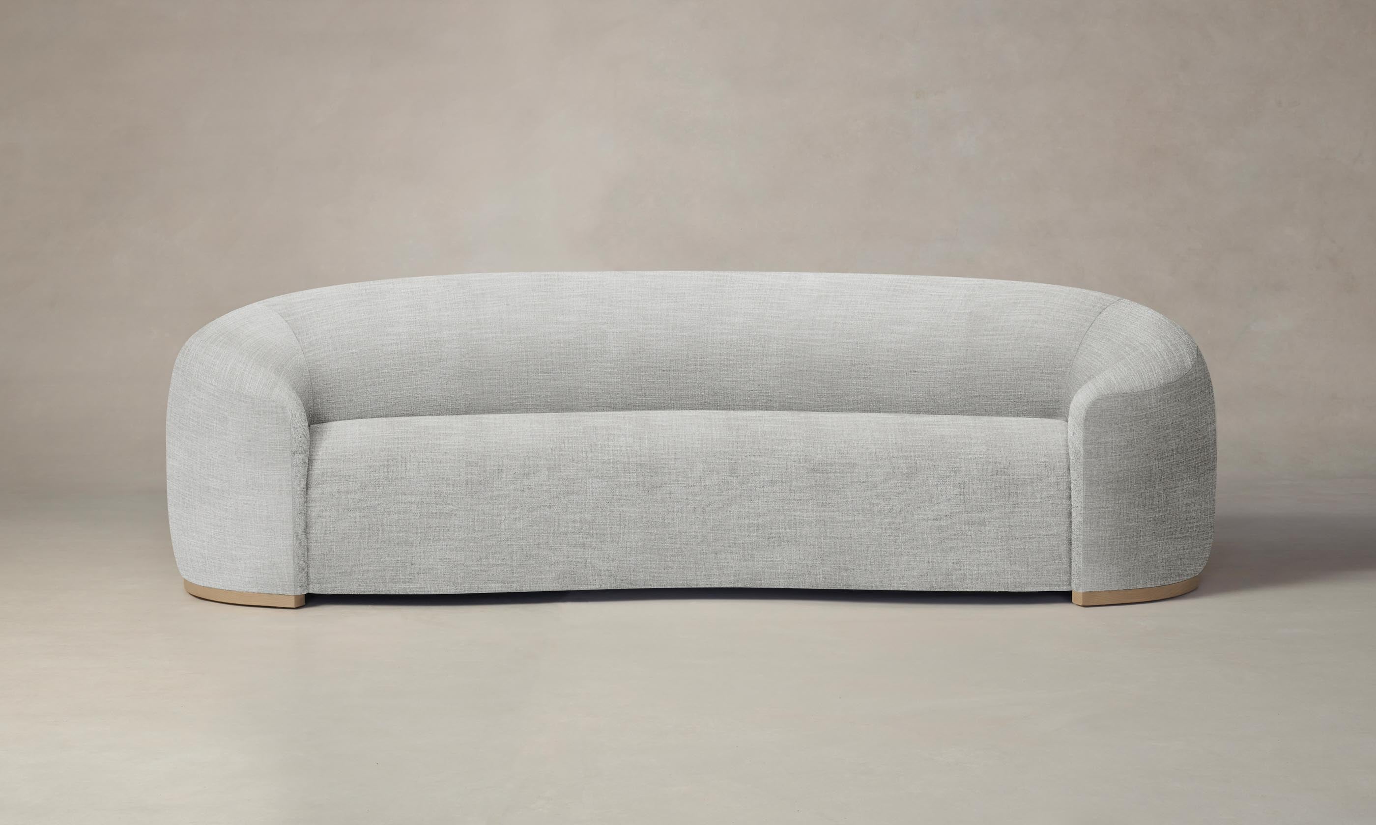 The Chelsea Sofa - Premium Performance Textured Tweed Dove Fabric - Perfect for Living Room, Lounge & Home Theater Seating