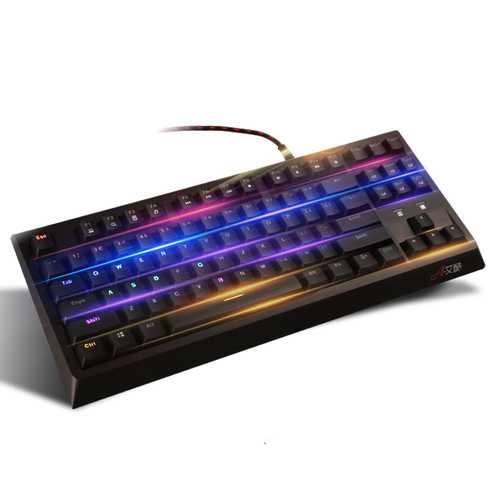 Akko MX300 87-Key NKRO USB Wired RGB Backlit Mechanical Gaming Keyboard - Mixed Color Switches for PC, Mac, Gaming & Office Use