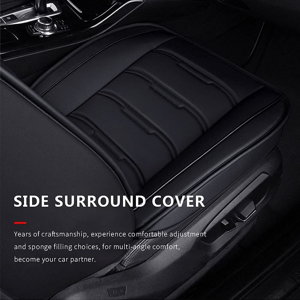 Custom Car Seat Covers for Mitsubishi Mirage G4 2017-2021 - 5-Seat Full Set PU Leather Front & Rear Seat Protectors - Waterproof & Airbag Compatible - Perfect for Daily Commuting, Road Trips and Car Interior Protection