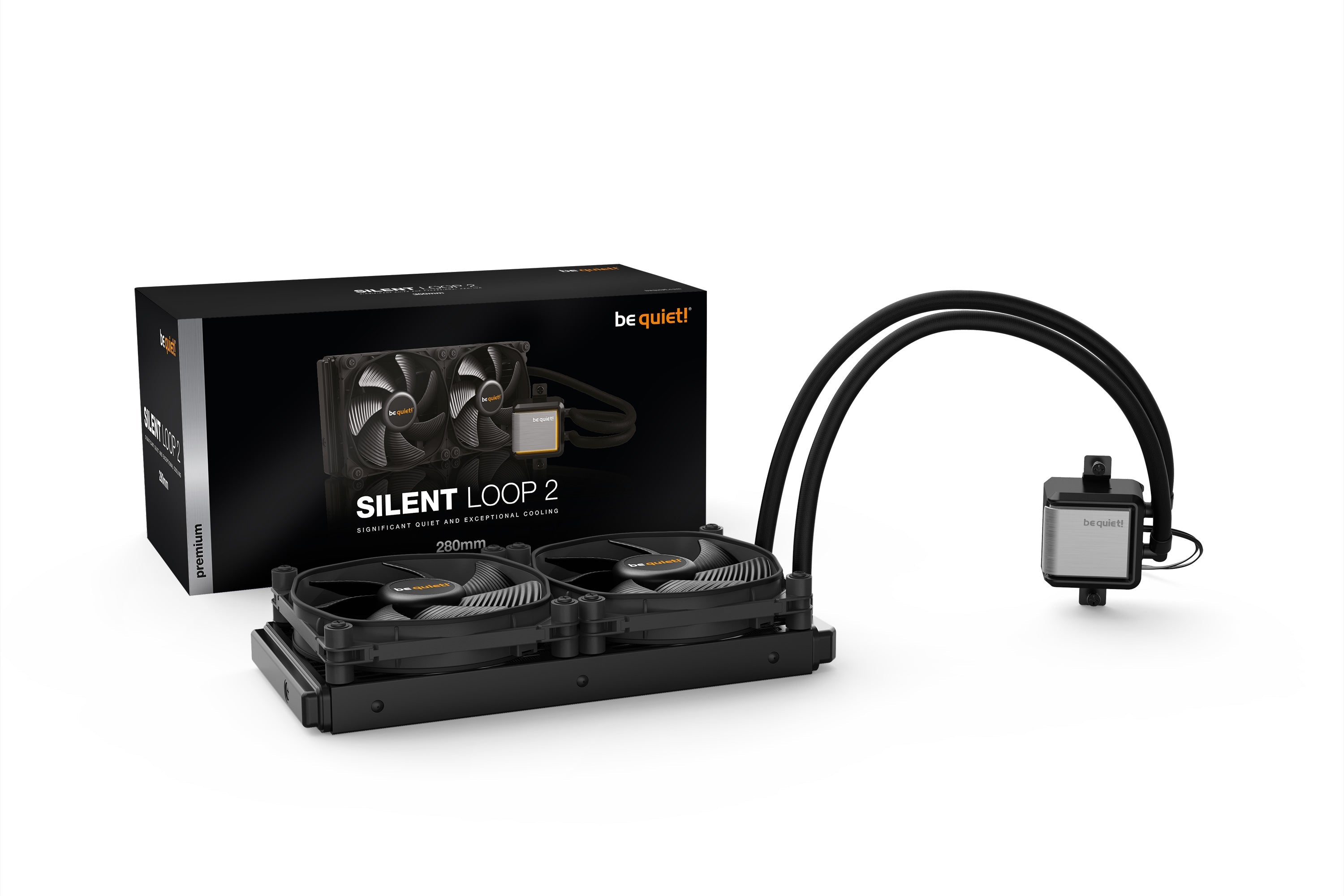 be quiet! Silent Loop 2 280mm AIO Liquid CPU Cooler - High Performance Water Cooling System for PC Gaming, Overclocking & Silent Workstations