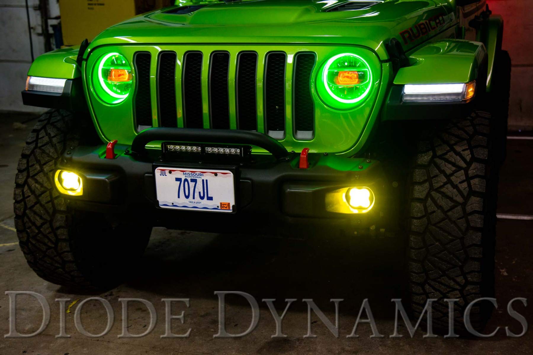 Diode Dynamics SS3 SAE/DOT Approved LED Fog Light Kit - Compatible with Jeep Wrangler JK, JL & Gladiator (Yellow SAE Fog Pro) - Off-Road, Night Driving & Extreme Weather Visibility Enhancement