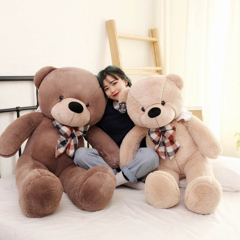 Giant Life Size Bow Tie Teddy Bear - Large Plush Stuffed Animal for Gifts, Decor, and Cuddling | Perfect for Birthdays, Valentine's Day, and Nursery Decorations
