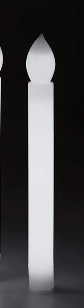 Will & Baumer 12-Pack White Vigil Candles - Glow Stick Church Supplies for Candlelight Services, Memorials & Spiritual Gatherings