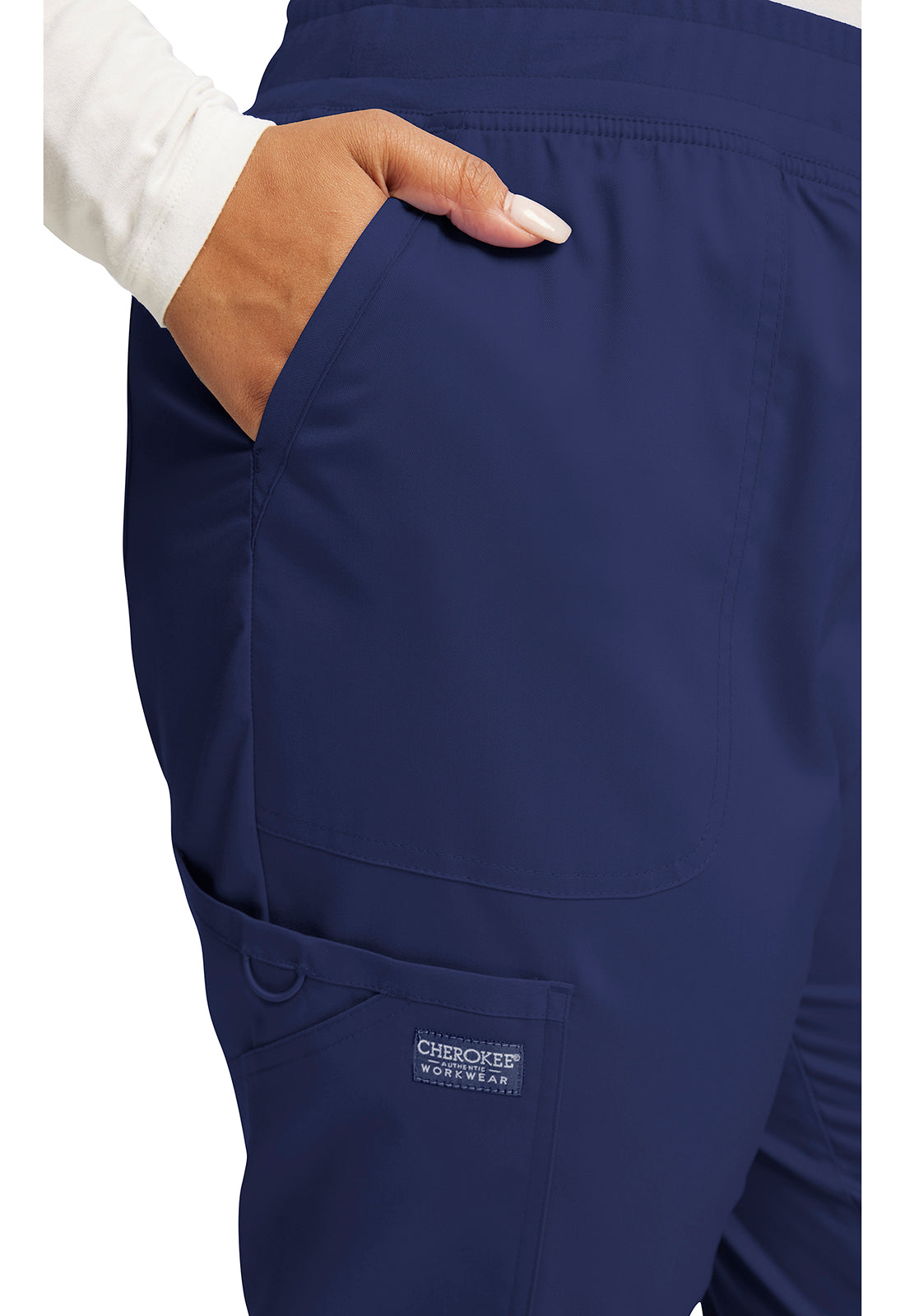 Women's 5-Pocket Mid Rise Jogger Scrub Pants - Comfortable Medical Work Pants for Nurses & Healthcare Professionals (Sizes 2XL-5XL) - Perfect for Hospital Shifts, Clinics & Long Work Hours