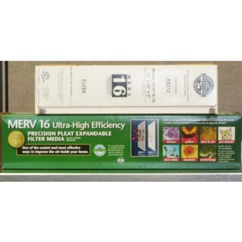 Lennox X8312 MERV 16 Expandable Air Filter 16x25x5 - Genuine OEM Replacement for HVAC Systems | Improves Indoor Air Quality for Homes & Offices