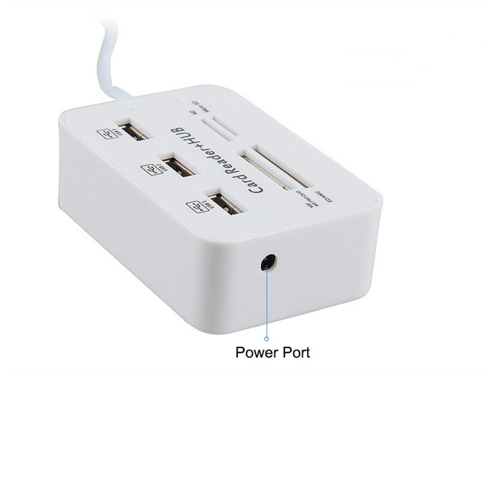 Multi-Port USB Laptop Docking Station with 6-in-1 Card Reader - 4K HDMI, 3 USB 3.0 Ports, Gigabit Ethernet - Portable USB Hub for MacBook, Dell, HP, Lenovo - Perfect for Home Office, Gaming & Video Conferencing