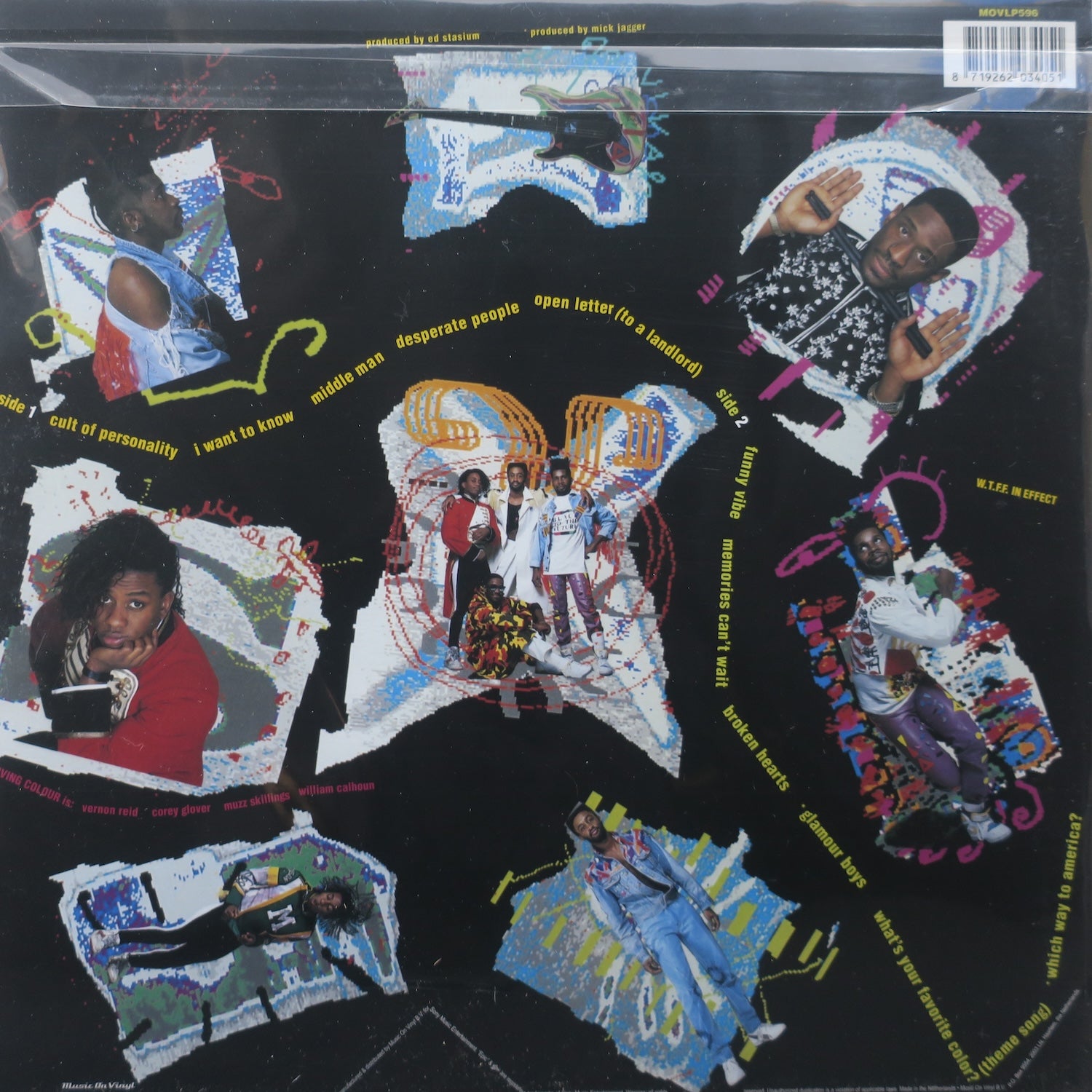 LIVING COLOUR 'Vivid' 180g Vinyl LP (1988 Funk Metal Album) - Perfect for Record Collectors & Funk Metal Fans