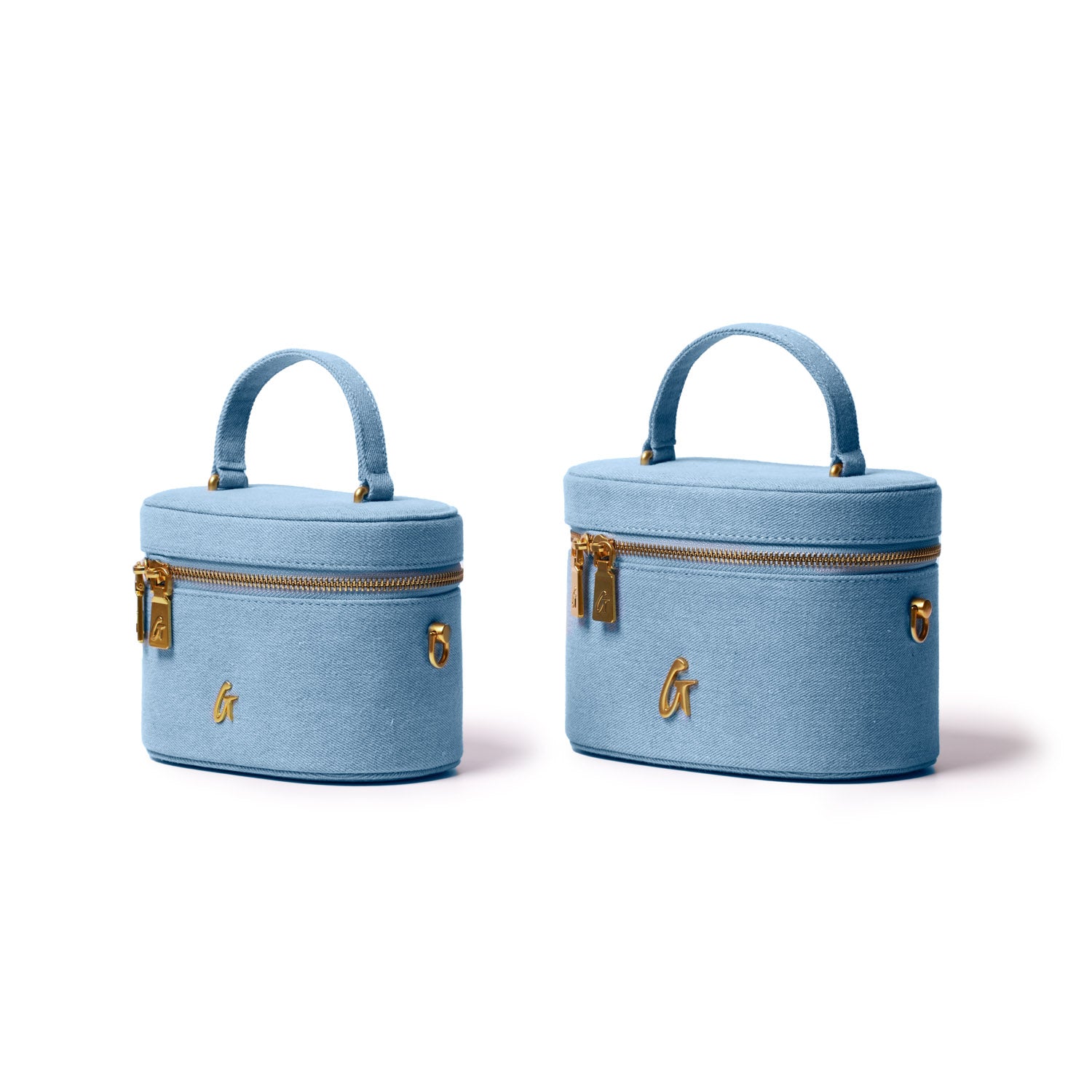 Mini Denim Gold Vanity Bag - Stylish Crossbody Clutch for Women, Perfect for Parties, Travel & Everyday Use
