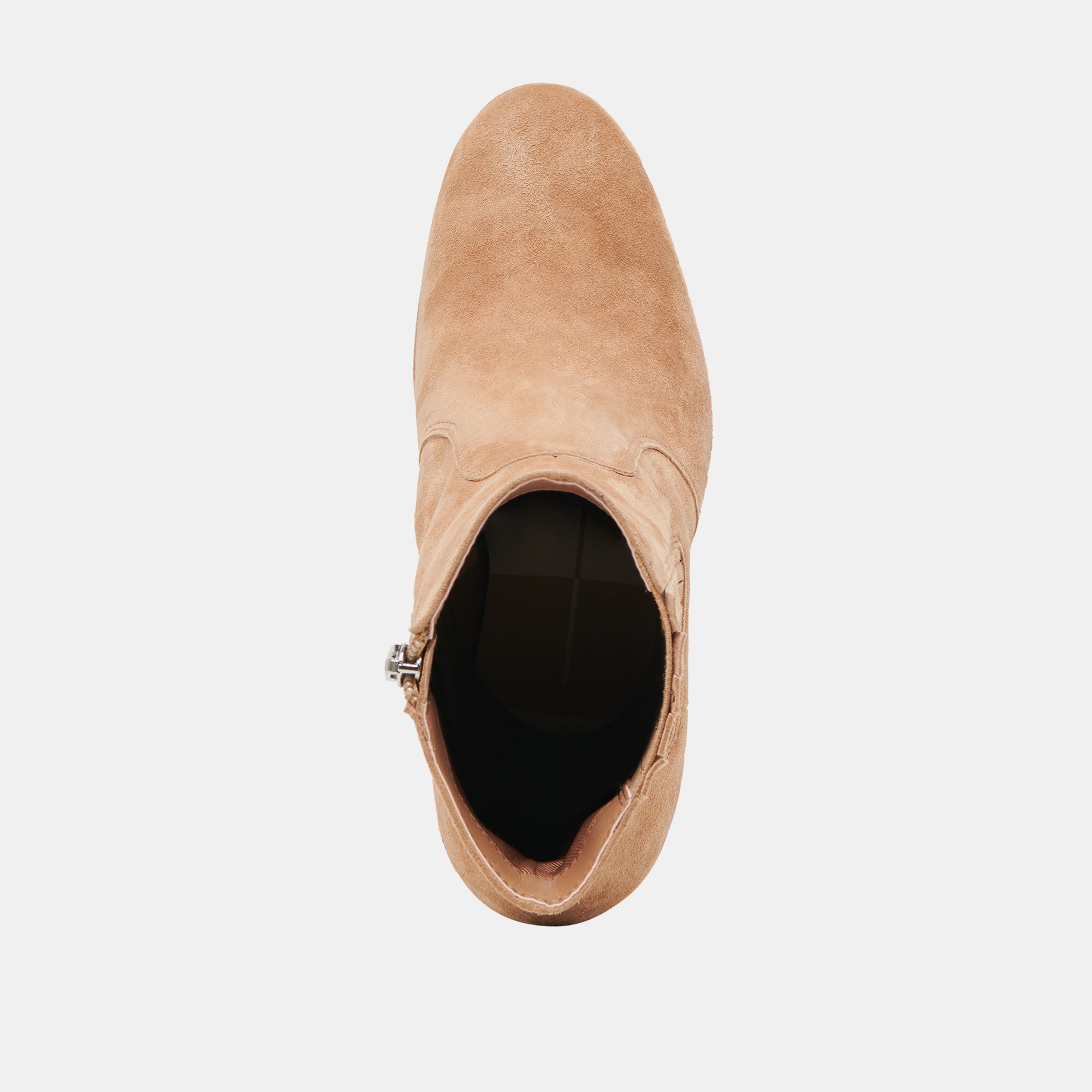 CINNY Women's Camel Suede Boots - Comfortable Mid-Calf Winter Boots for Casual Wear & Outdoor Activities