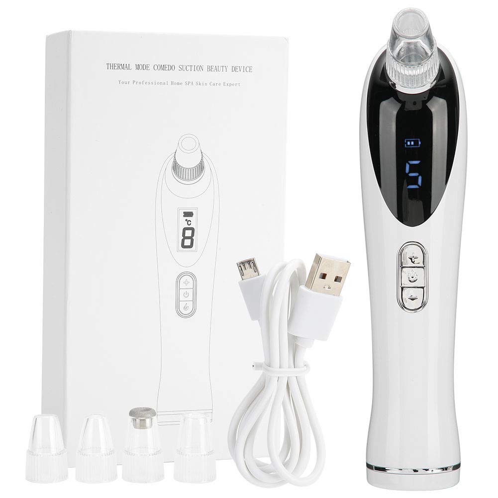 Electric Blackhead Remover Vacuum - USB Rechargeable Pore Cleaner with Heat for Acne & Blackhead Extraction | Professional Face Cleaning Device for Deep Cleansing at Home | Perfect for Skincare Routine & Spa Days