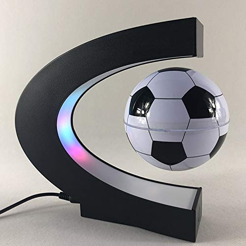 Football Soccer Magnetic Floating Night Light - LED Optical Illusion Desk Lamp for Home Decor, Kids Room, Birthday Gift | Perfect for Bedside, Nursery, Game Room & Christmas Decorations