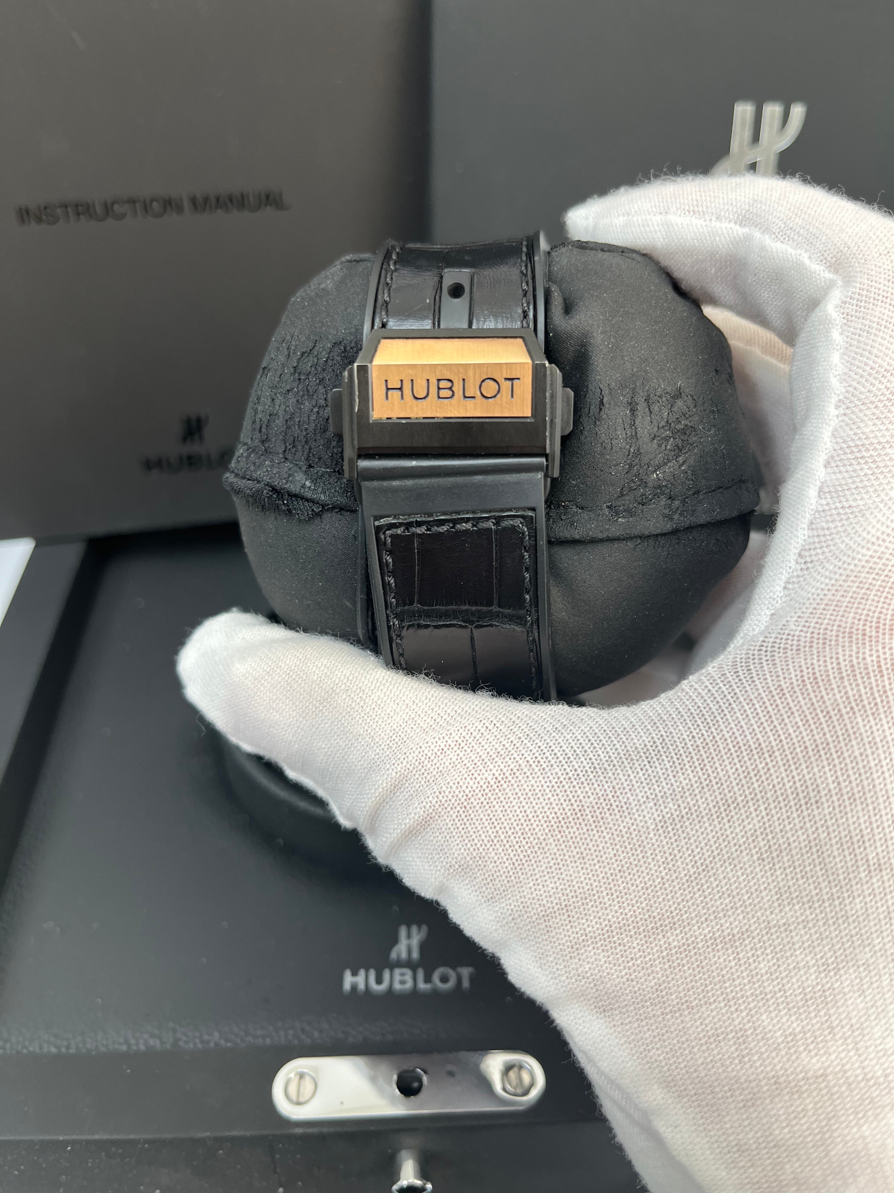 Hublot Big Bang Unico 45mm King Gold Men's Automatic Watch with Silver Dial - Ref 411.OX.1180.RX.1104 | Luxury Swiss Timepiece for Business, Gala & Special Occasions