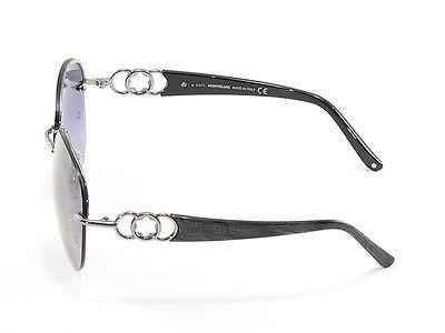 Mont Blanc MB333S 12B Gunmetal Gradient Women's Sunglasses - 100% UV Protection - Made in Italy - Stylish & Durable for Outdoor Activities, Beach & Driving