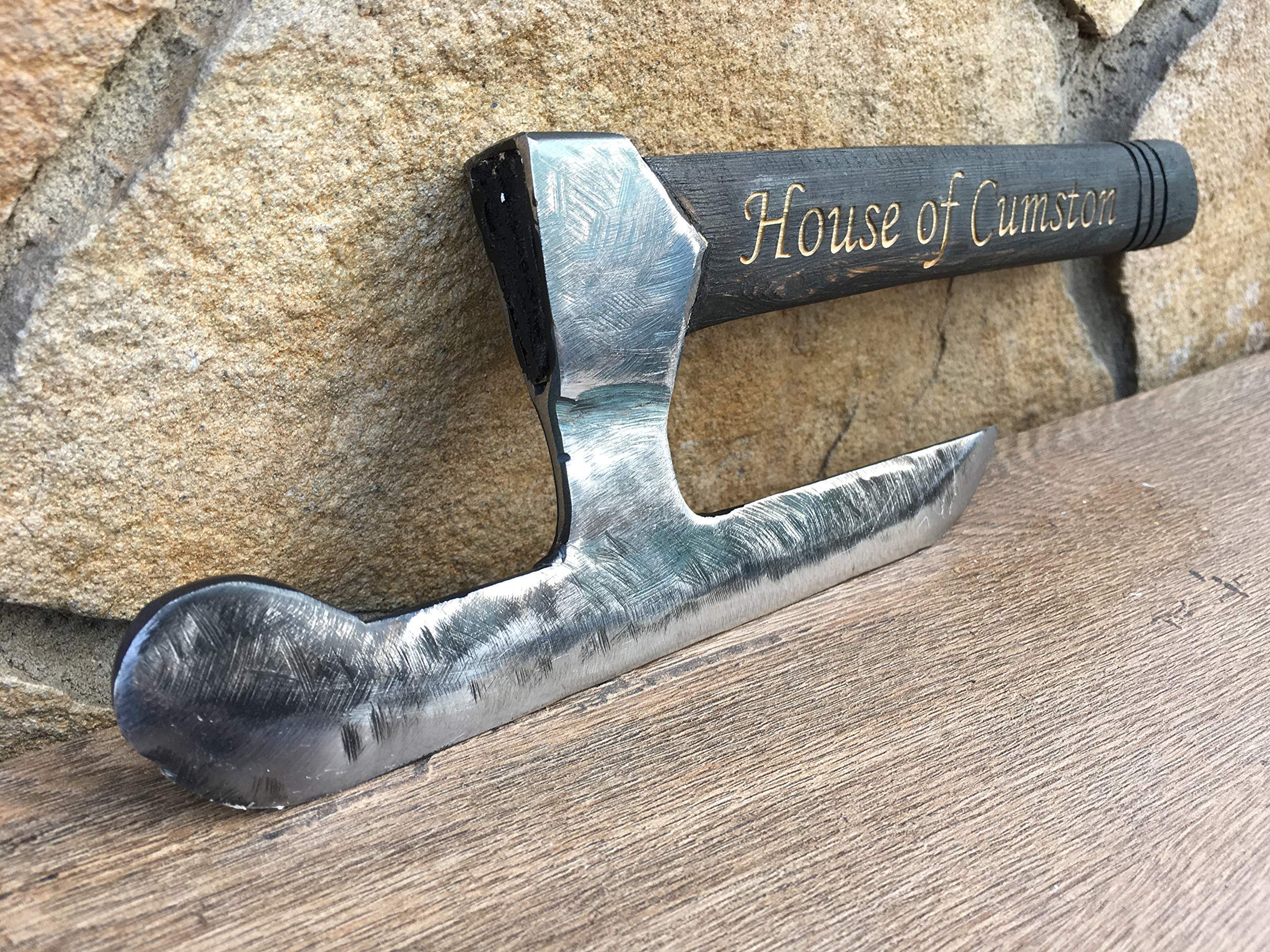 Premium Viking Kitchen Axe - Handcrafted Wooden Butcher's Axe for Cooking & Wood Carving - Perfect Chef Gift & Cutting Board Companion for Outdoor & Culinary Use