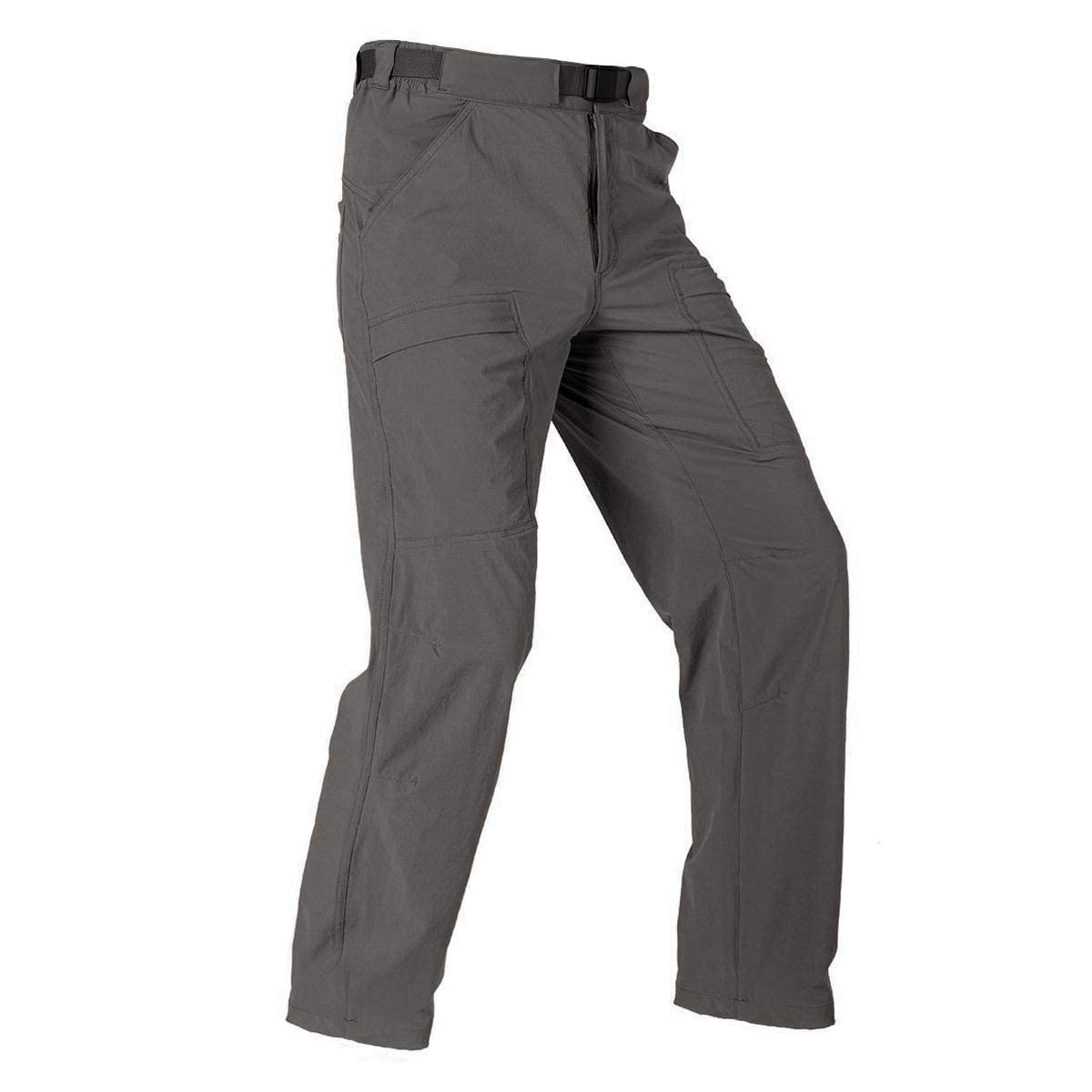 FREE SOLDIER Men's Tactical Hiking Pants - Lightweight Waterproof Quick-Dry Outdoor Cargo Pants with Belt, Nylon Spandex Blend - Perfect for Camping, Hiking & Outdoor Adventures