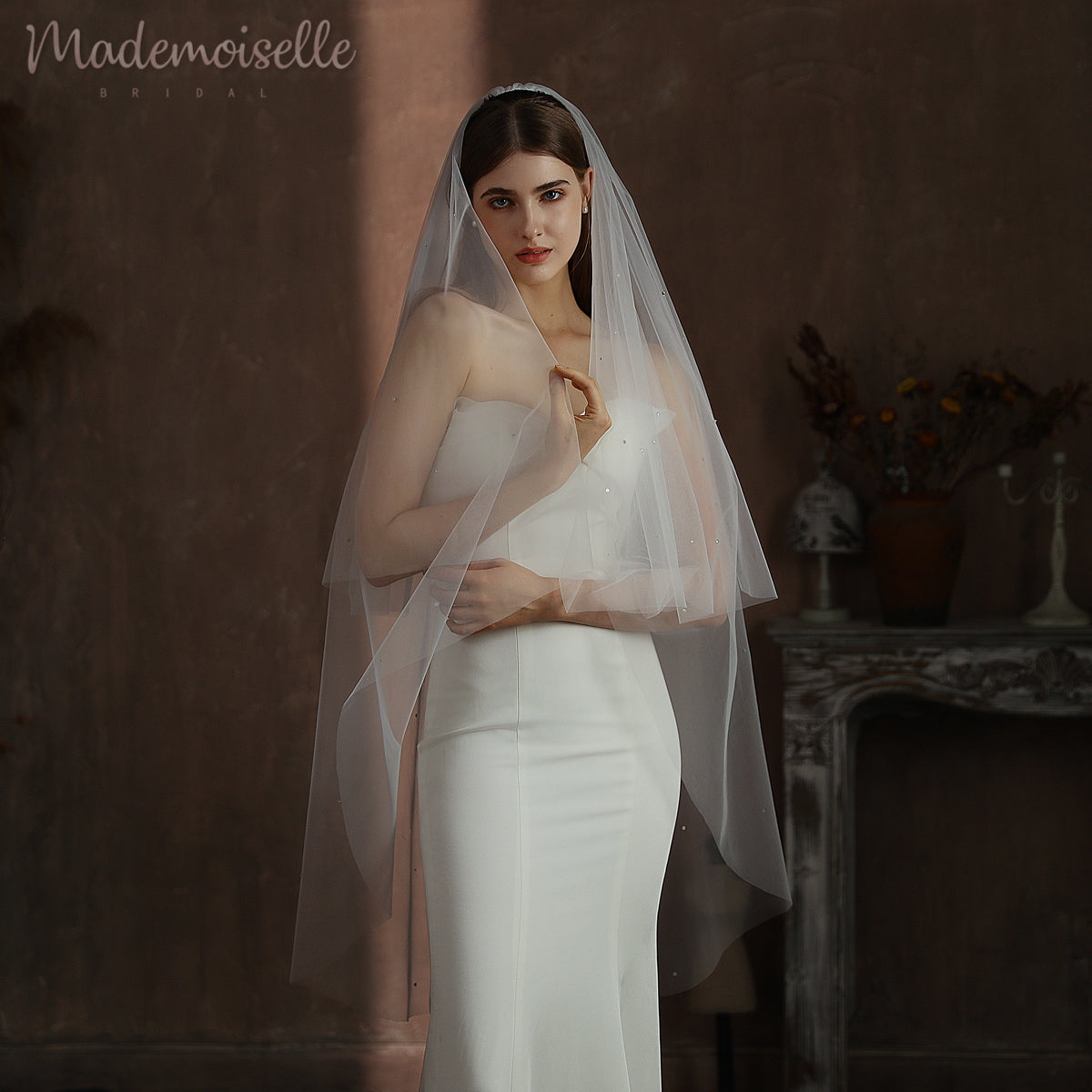 Eliza Veil - Elegant Bridal Veil for Weddings & Special Occasions | Perfect for Brides, Prom & Formal Events