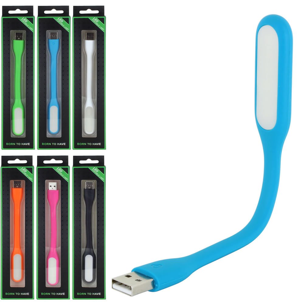 Ultra Bright Mini Portable Flexible USB LED Light for PC Laptop - Blue & White Colors | Perfect for Night Work, Gaming, and Home Office Use