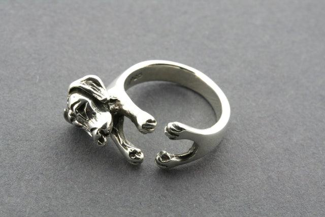 Sterling Silver Puppy Ring - Cute Dog Lover Jewelry for Women & Girls - Perfect Gift for Pet Owners & Animal Lovers