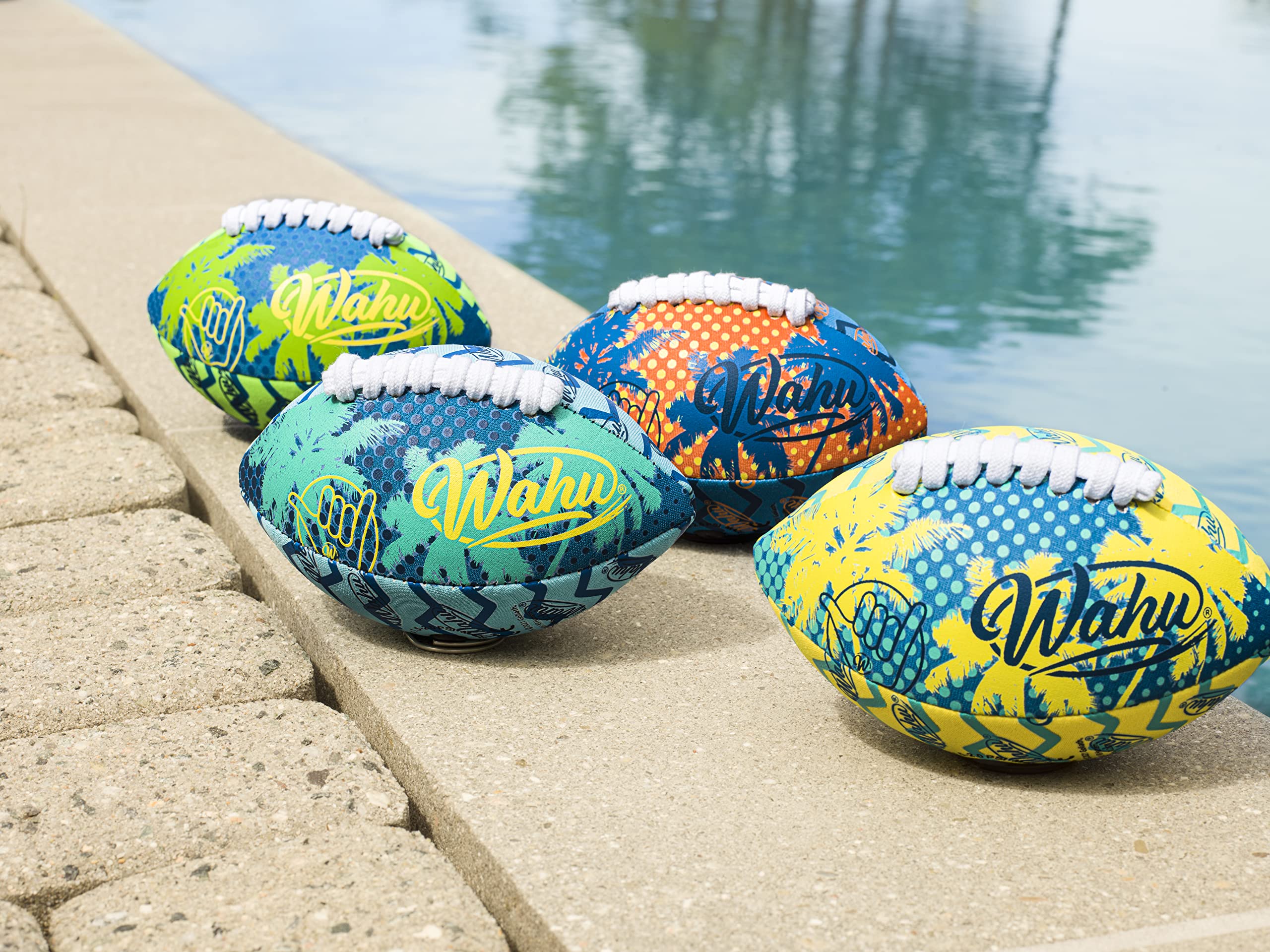 Wahu 100% Waterproof Mini Beach Football with Real Laces - 6.5