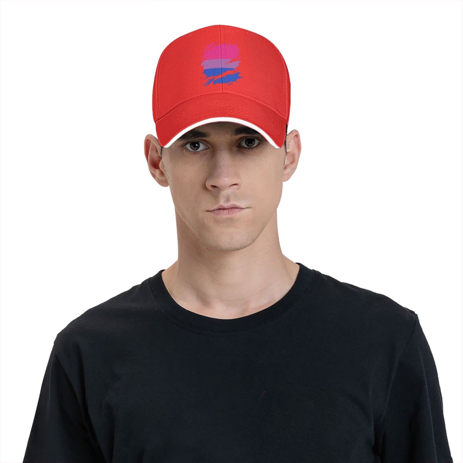 Bisexual Pride Flag Baseball Cap - Adjustable Unisex Dad Hat for Men & Women - Perfect for LGBTQ+ Events, Parades, and Everyday Wear