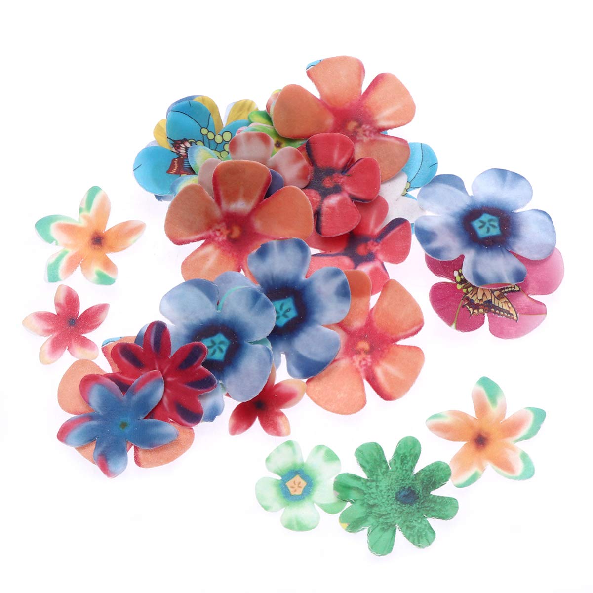 DOITOOL 360pcs Edible Cupcake Toppers - Colorful Paper Cake Decorations for Birthday, Wedding & Party - Food Safe Flower Design - Perfect for Baking, Baby Showers & Holiday Celebrations