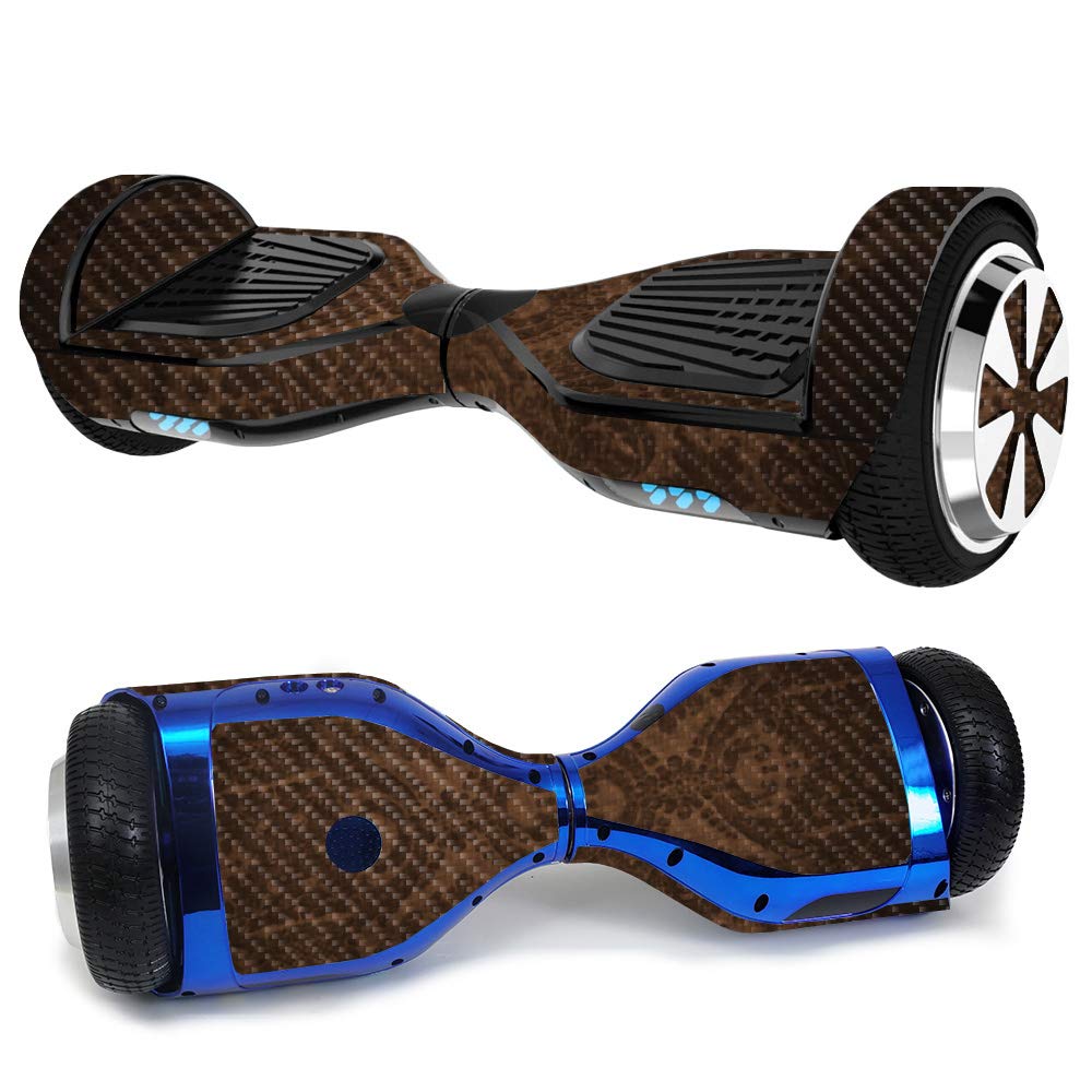 Premium Carbon Fiber Skin for Ultra Hoverboard - Brown Linen Texture | Protective & Durable Vinyl Wrap | Easy to Apply & Remove | Made in USA | Perfect for Personalization & Scratch Protection on Electric Scooters