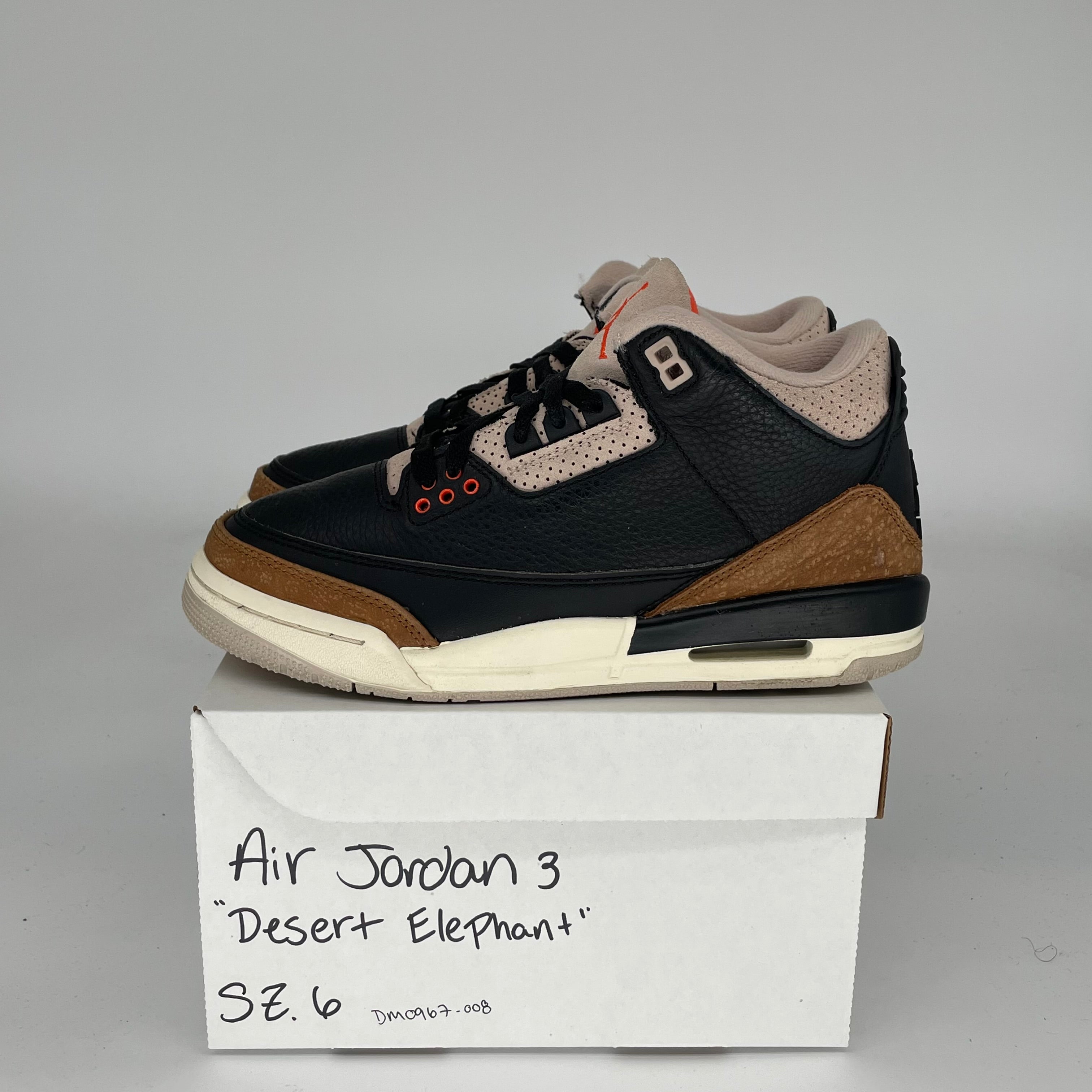 AIR JORDAN 3 Retro Desert Elephant Men's Basketball Shoes Size 6Y DM0967-008 - Perfect for Streetwear, Sneaker Collection & Casual Sports Fashion