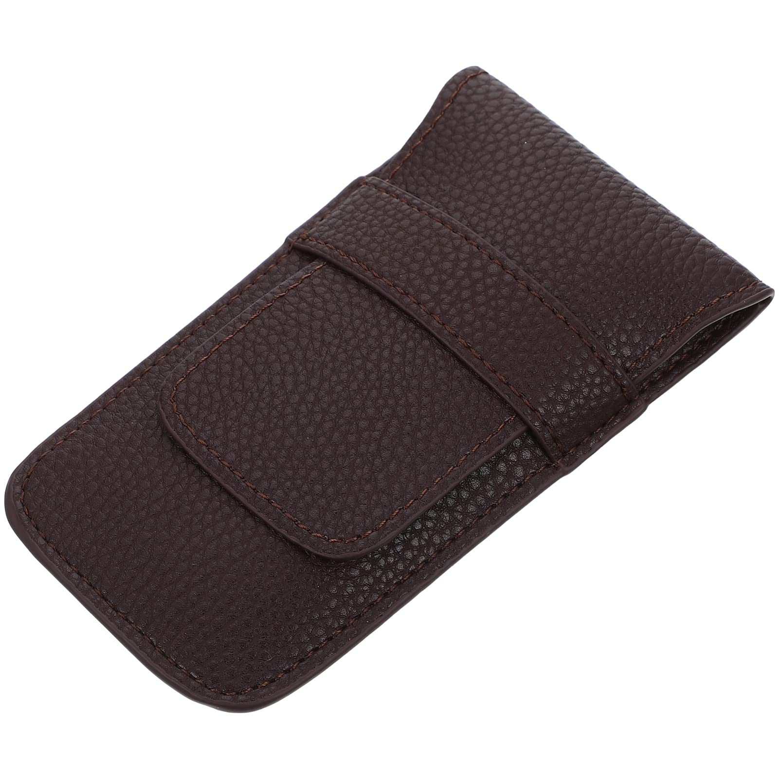 Obuyke Leather Watch Organizer Pouch - Single Slot Travel Watch Case for Wristwatches & Bracelets, Portable Coffee-Colored Storage Box - Perfect for Travel, Business Trips, and Daily Use