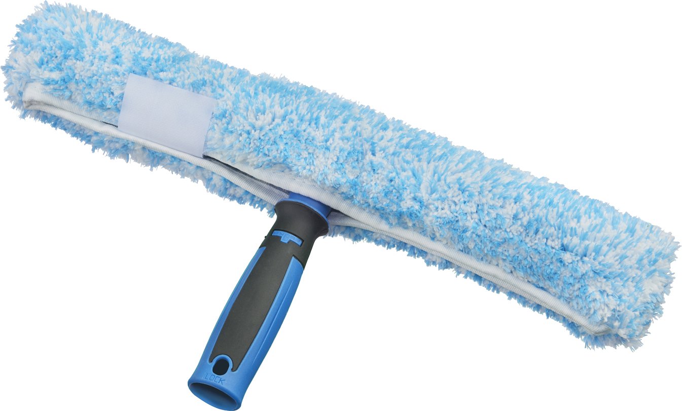 Unger Professional Performance Grip Window Cleaner Scrubber - 14 Inch Heavy Duty Squeegee for Glass Cleaning - Perfect for Home, Office, and Commercial Use
