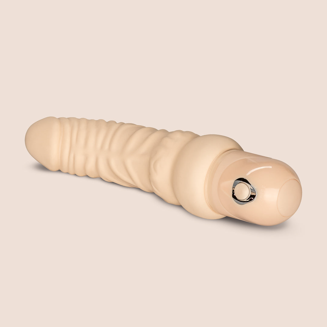 Power Stud® Curvy - Realistic Curved Vibrator for Women | Ultra Soft Body-Safe Silicone | G-Spot & Clitoral Stimulation | Perfect for Solo Play & Couples Intimacy
