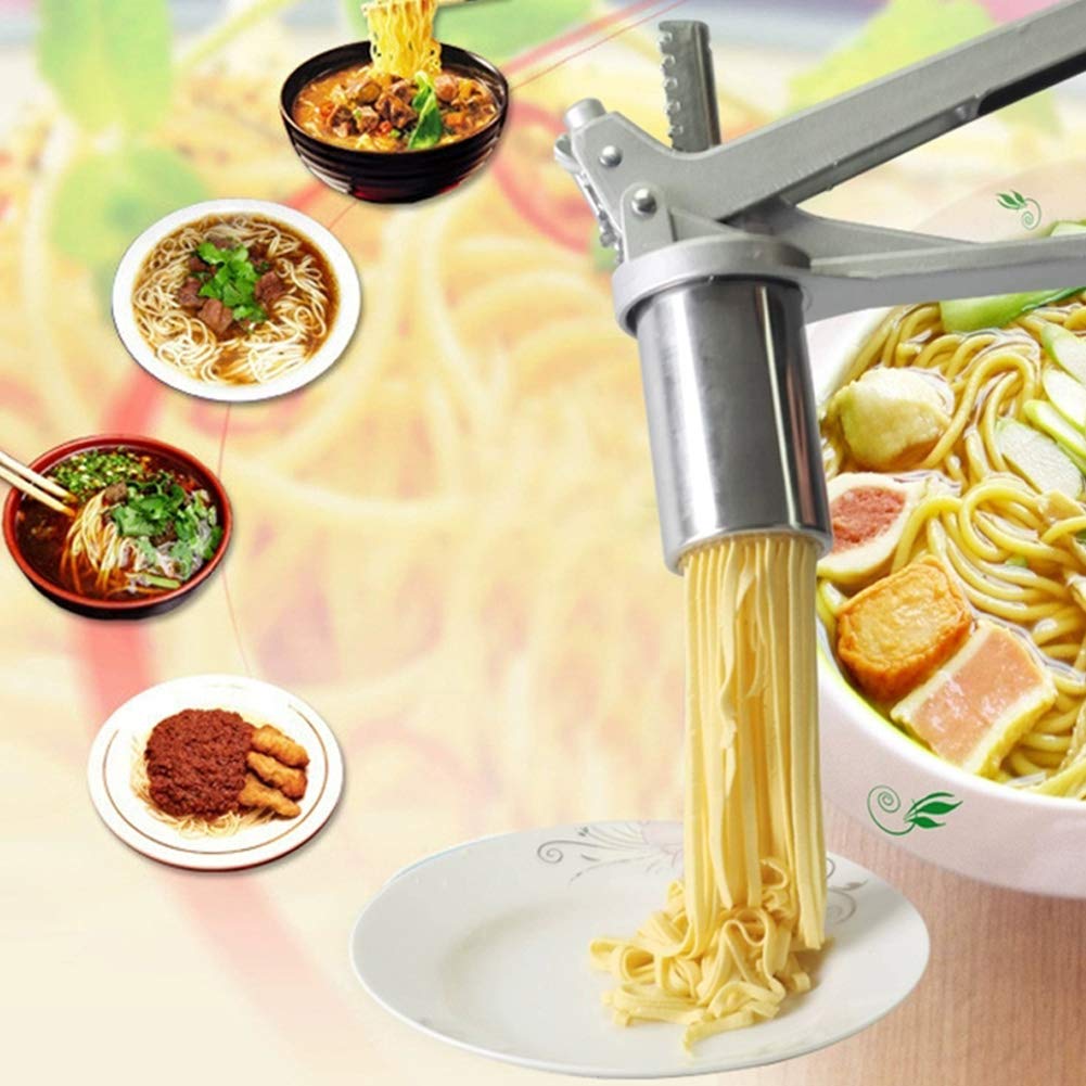 Professional Stainless Steel Manual Pasta Maker Machine - 8 Blade Settings for Fresh Homemade Lasagne, Spaghetti, Tagliatelle & Ravioli | Perfect for Italian Cuisine, Restaurant Use & Home Cooking