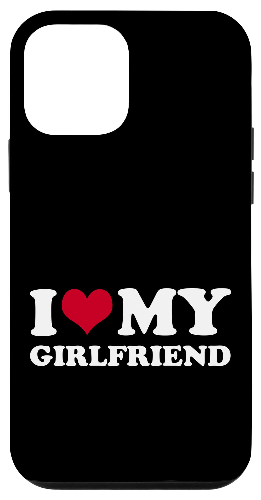 iPhone 12 Mini Case - 'I Love My Girlfriend' Cute Couple Phone Cover | Slim Protective Case for iPhone 12 Mini (5.4