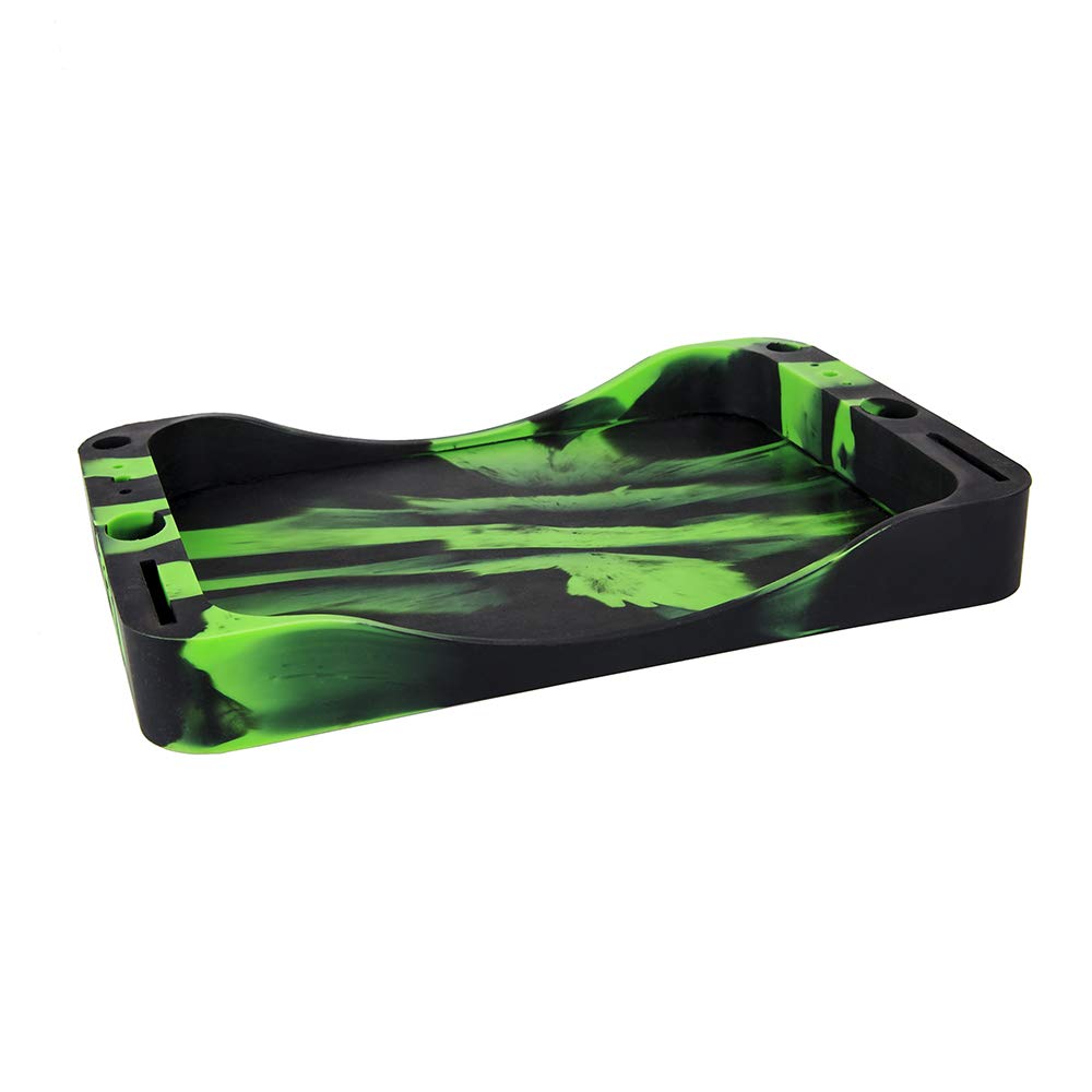 Ooze Life 3-in-1 Rolling Tray Set - Premium Metal & Silicone Rolling Tray Bundle for Herbs & Smoking Accessories - Perfect for Rolling Papers, Grinders & Storage at Home or Travel
