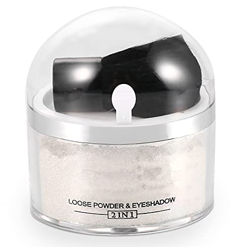 Loose Powder & Contour Powder Set - 2 Types for Flawless Makeup | Home & Professional Use | Reindeer & Silver Powder Shades | Ideal for Women's Daily Beauty Routine