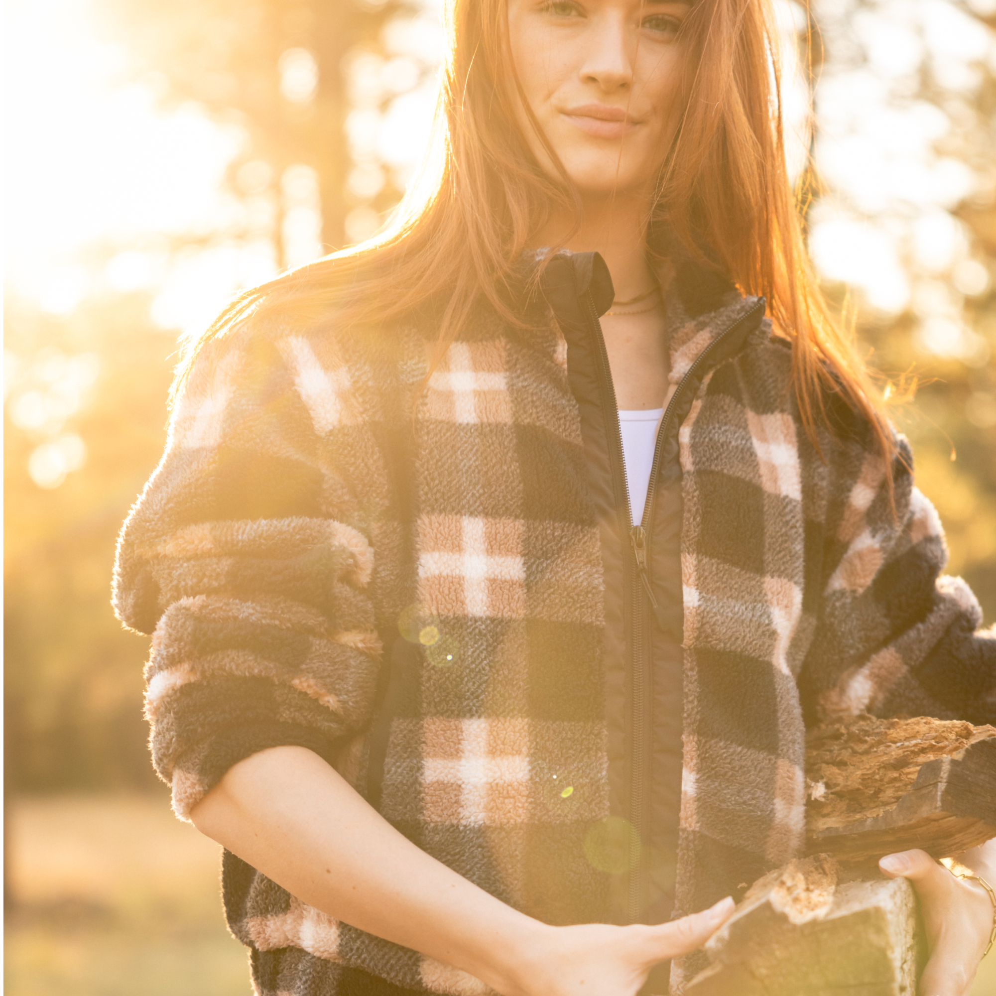 Women's Cropped Fleece Jacket - Soft & Warm Kettle Color Pullover for Casual Outfits & Fall Layering | Perfect for Coffee Dates, Weekend Errands & Outdoor Adventures