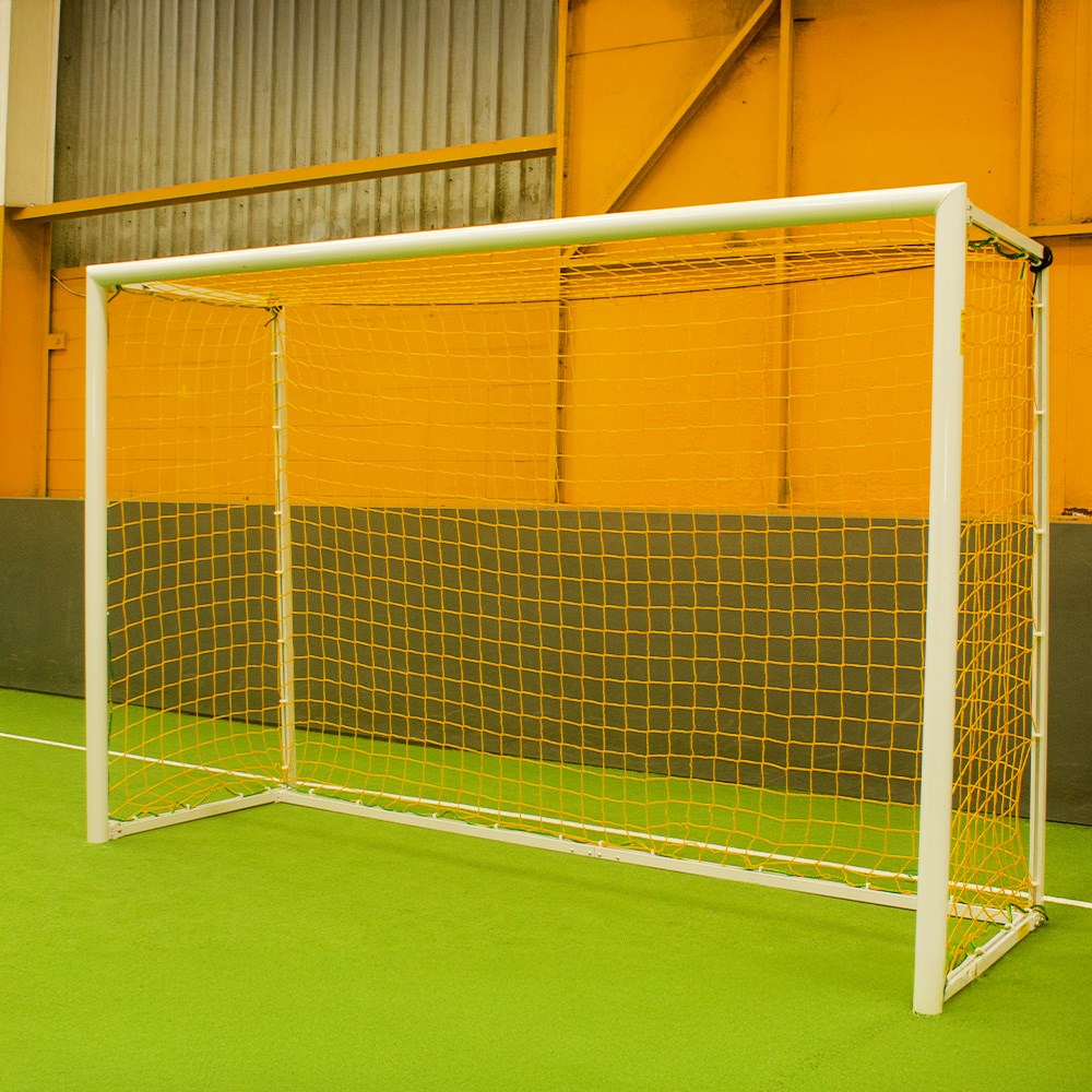 3m x 2m Folding Futsal Soccer Goal - Portable Football Net for Backyard Training & World Cup Practice - Perfect for Kids, Adults & Professional Players