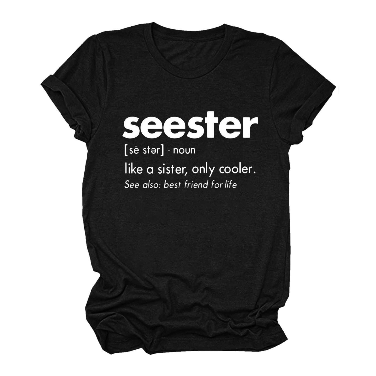 Funny Letter Print Women's T-Shirt - Loose Fit Graphic Crewneck Tee for Summer | Casual Wear, Mom Outfits & Everyday Comfort