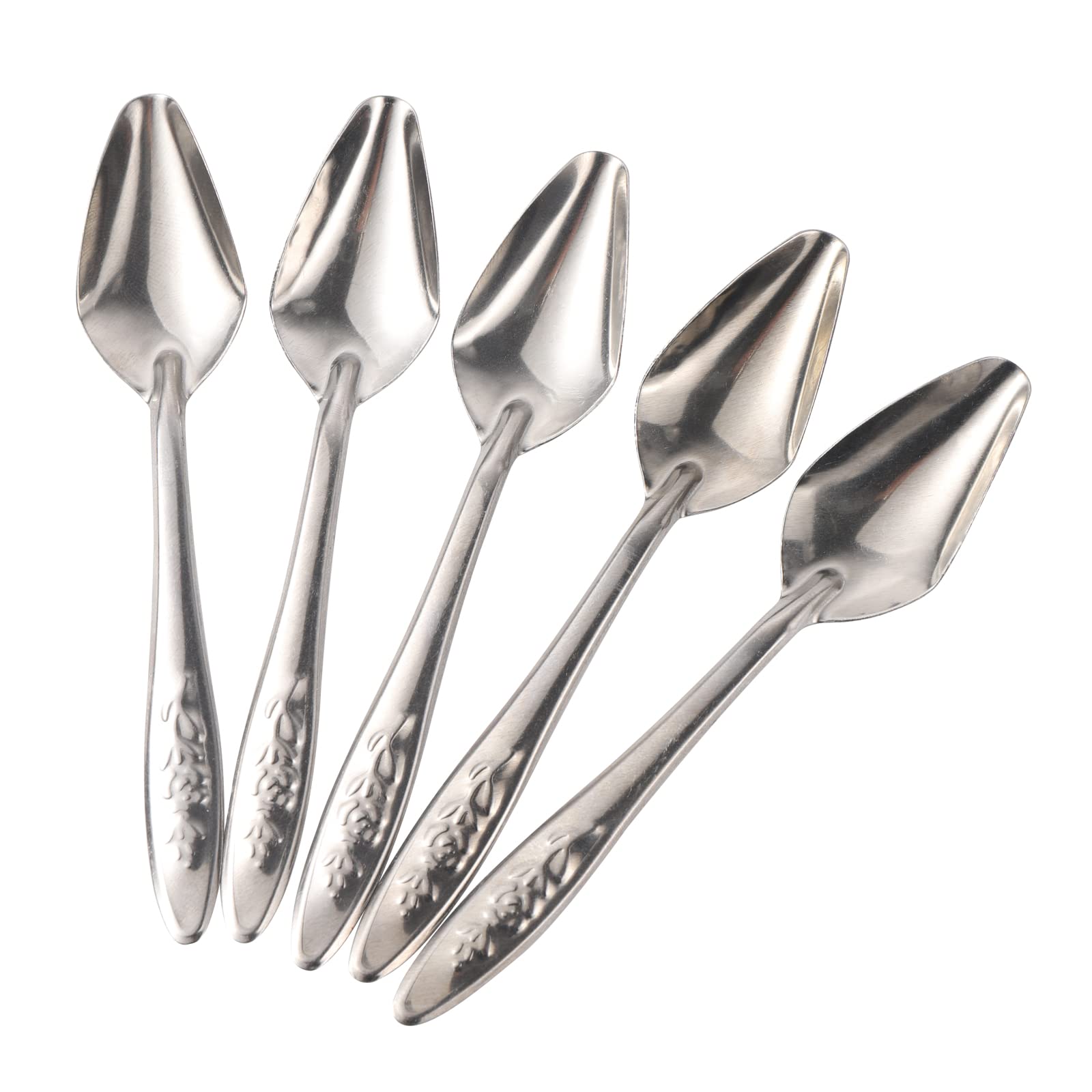 5Pcs Stainless Steel Bird Feeding Spoon - Portable Baby Bird & Parrot Feeder for Water, Milk Powder & Bird Food - Ideal for Hand-Feeding Chicks & Pet Birds at Home or Outdoors