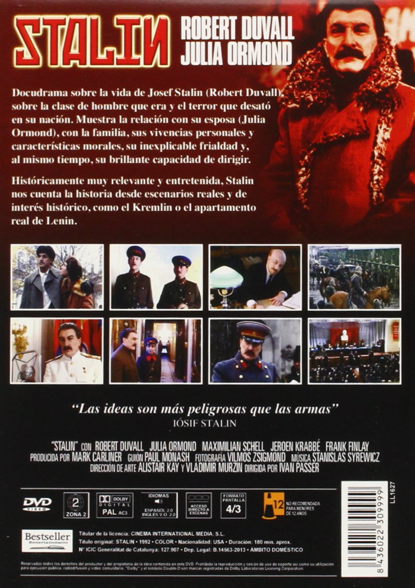STALIN DVD - English & Spanish Audio - Region 2 - Historical Documentary for Movie Nights & Educational Studies